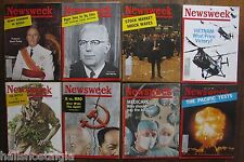 1962 Newsweek (8 magazines) Vietnam, Nuclear Bomb Tests, Stock Market, etc. picture