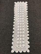 100% Cotton White Handmade Fine Crochet Lace 15x52