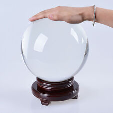 LONGWIN 200MM Clear Crystal Ball 7.87Inch Glass Sphere Photo Prop Free Stand picture