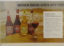1967 Mogen David Dry Wine Red White Concord  Alcohol Vintage Original Print Ad  picture