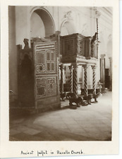 Italy, Ancient Pulpit in Ravello Church (Salerno) Vintage Silver Print. Italy  picture