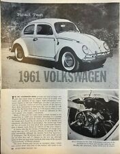 1961 Volkswagen Beetle Sedan Road Test picture