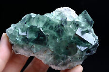 186g Natural Phantom Window Green Fluorite Crystal Mineral Specimen/China picture