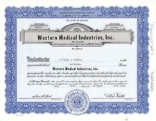 Western Medical Industries, Inc. - 1972 - 1975 Medical and Pharmaceutical Stock  picture