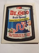 Dr. Ono Brain Opener - Topps Wacky Packages  1973 Good condition US  SELLER  picture