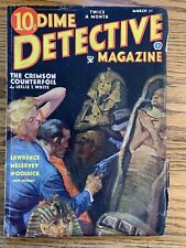 Dime Detective Magazine March 1935 Classic Cover Vintage Pulp Magazine near HG picture
