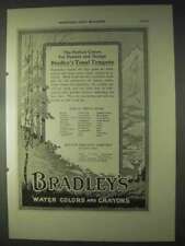 1922 Bradley's Tonal Tempera Ad - Perfect Colors picture