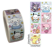 1x Roll 500pcs Cute My Melody Hello Kitty Sealing Stickers Pochacco Kuromi Decal picture