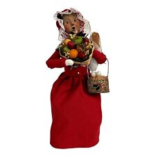 Vintage Byers The Christmas Caroler Woman with Fruit Basket Bread 1999 picture