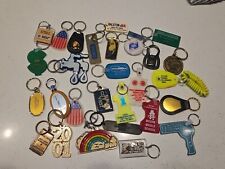 Lot of 30 Vintage/New Novelty Key ring chains Keychains Bundle picture