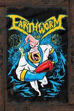Earthworm Jim 8x12 Rustic Vintage Style Tin Sign Metal Poster picture