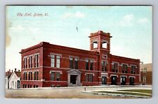 Dixon IL-Illinois, City Hall, Antique, Vintage c1919 Souvenir Postcard picture