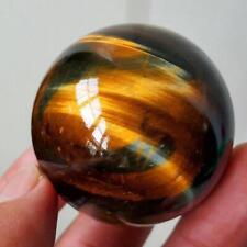Natural Healing Stone Rare Tiger Eye Crystal Ball Gemstone Sphere X1 picture