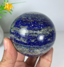 530 Gram Natural Lapis lazuli Sphere Quartz Crystals Reiki ball Healing Stone picture