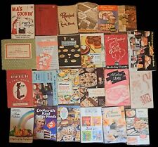 Vintage Cookbook Recipe Pamphlets Lot Good Graphics Variety Rare 1930 to 1970  picture