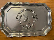 Vintage New York Athletic Club Tray Platter Wilton Pewter Exclusive Winged Foot picture