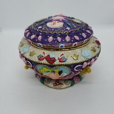 Disney Alice in Wonderland Music Jewelry Box Damaged. Plays Music. Pre-Owned picture