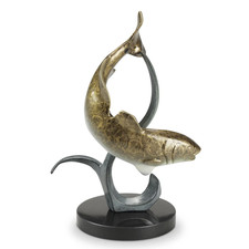 SPI Home Shallow Water Fish Sculpture Cast Aluminum Nautical Coastal Decor 10" picture