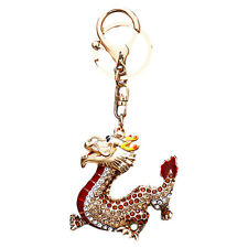 Chinese New Year Keychain 2024 Rhinestone Metal Dragon Keychain Animal Pendant picture