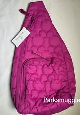 2024 Disney x Vera Bradley Magenta Feather Weight Mickey Collection Sling Bag picture