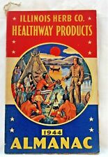 Illinois Herb Co Almanac Rare Vintage Chicago Healthway Products 1944  picture