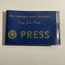 1958 FOOTBALL (SOCCER) WORLD CUP - SWEDEN 'PRESS' ID BADGE HOLDER - RARE picture