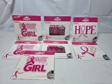 Breast Cancer Awareness Magnet Lot of 7 Car Fight Girl Hope Pink 5x7 5x4 5x6 NEW picture