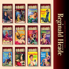 Complete Vintage Digest Leisure Library 24 Matches Boxes Set Collector. Pin-Up. picture