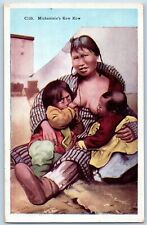 c1920's Postcard Mickaninie's Kow Kow Woman Breastfeeding Eskimo Vintage picture