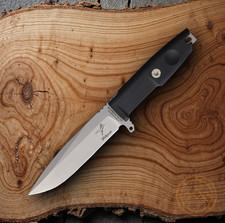 Extrema Ratio Folgore Fixed Knife 5" Nitrogen Steel Blade Black Forprene Handle picture