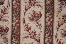 Antique Fabric French madder dye brown circa 1840 curtain linen cotton blend picture