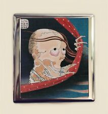 Japanese Woodblock Cigarette Case Business Card ID Holder Walle Asian Art picture
