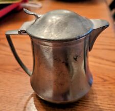 Cornwall pewter covered pitcher with lid and handle  4 inches tall picture