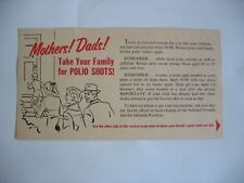 1957 March of Dimes Polio Shots record National Foundation Infantile Paralysis picture