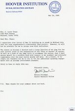 Milton Friedman ~ Signed Autographed Hoover Institution Letterhead ~ JSA COA picture