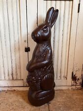 Blow Mold Easter Rabbit Huge Plastic Chocolate 31” Decoration Union Products picture