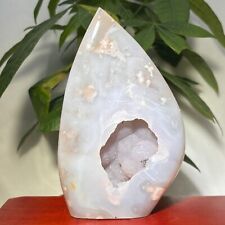 608g Natural Druzy Pink Amethyst Freeform Quartz Crystal Specimen Reiki Stone picture