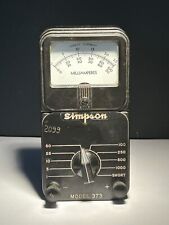 Vintage Simpson model 373 Milliammeter Milliamperes picture