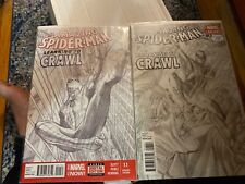 amazing spiderman learning to crawl sketch cover 1.1 and 1.3 picture