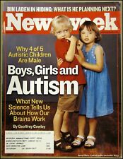 9/8/2003 Newsweek Magazine Boys Girls and Autism Osama Bin Laden picture