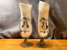 Vintage Crazy Shirley's New Orleans French Quarter Bourbon St. Hurricane Glasses picture