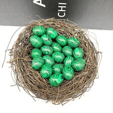 50PCS Artificial Malachite Stone Gemstone Crystal Sphere Healing Massager Egg picture