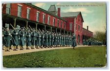 1910 Morning Roll Call Fort Porter Building Buffalo New York NY Vintage Postcard picture