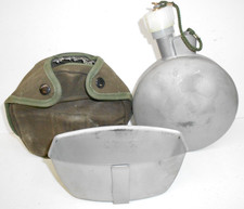 USGI Arctic Insulated Canteen w/Canvas Cover & Cup 1984  picture