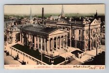 Dayton OH-Ohio, Old and New Court House, 1907 Vintage Postcard picture