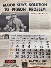  1971 Offbeat Observer ABC Battery Pin Up Print  Ad Calendar Flint MI Humor Vtg picture