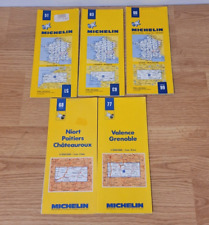 (5) 1980s Michelin France Road Maps 51, 63, 66, 68, & 77 Grenoble Lille Dijon picture