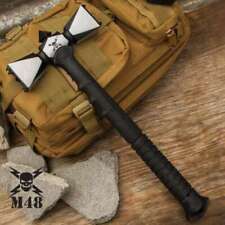 M48 Double Headed Viking Battle War Hammer Survival Hunting Tactical Axe Knife picture