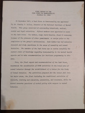 Taskforce on Homosexuality NIMH 1969 Booklet (Gay ephemera LGBTQ) picture