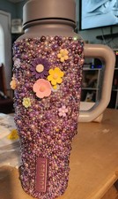 Beautiful Coldest Beaded And Jeweled Water Bottle. Monsoon. picture